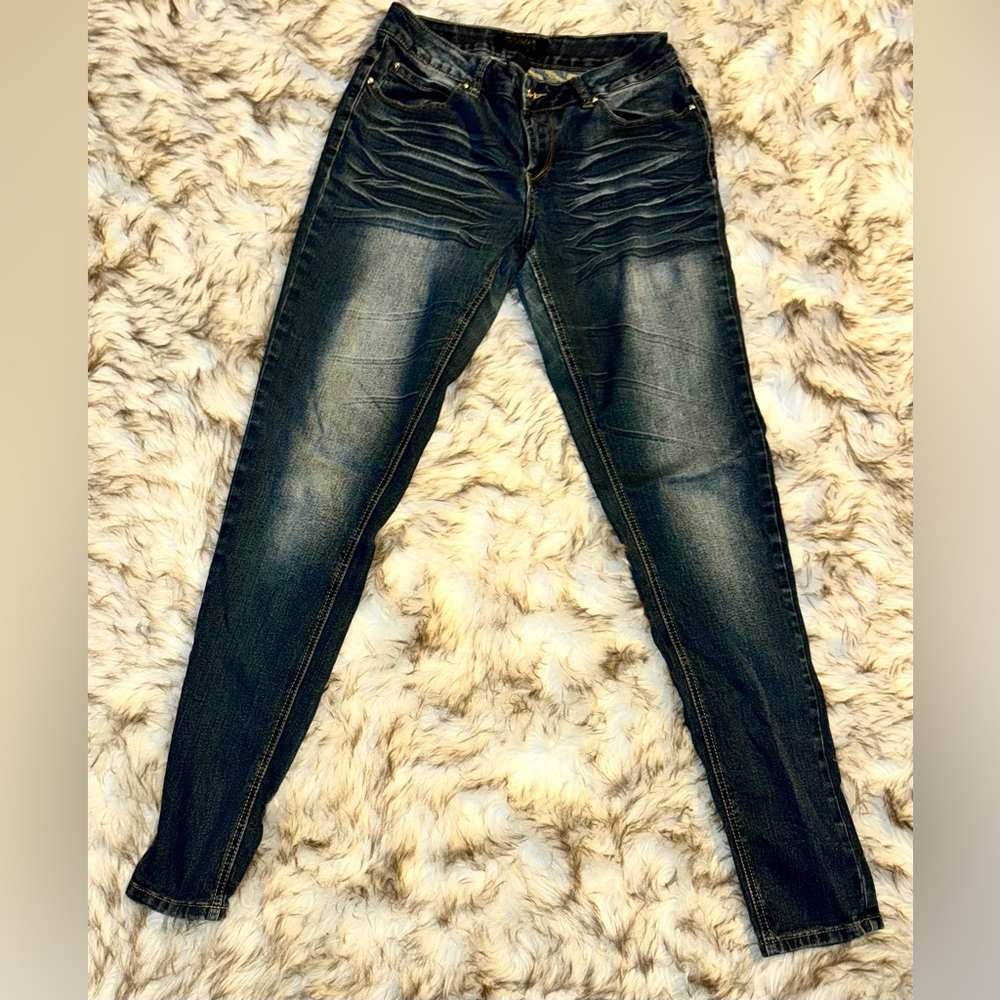 Vintage Rocawear Women’s Skinny Jeans | Distressed Moto Style Iconic Y2K Denim